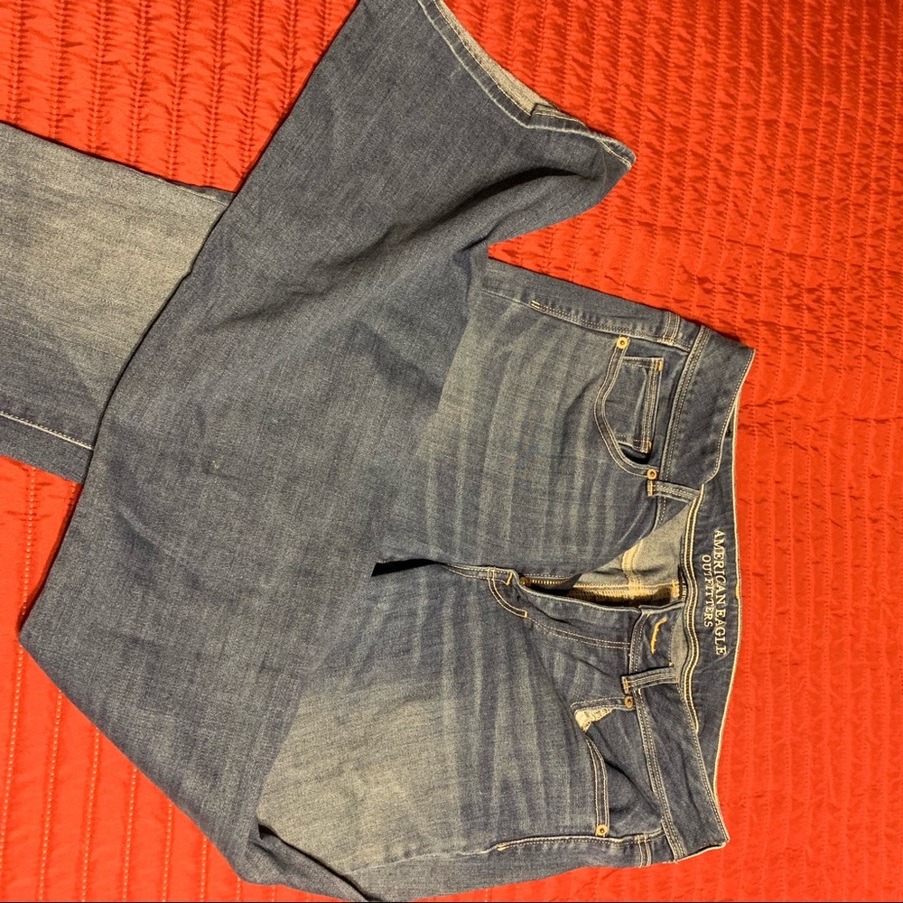 Blue jeans kick boot